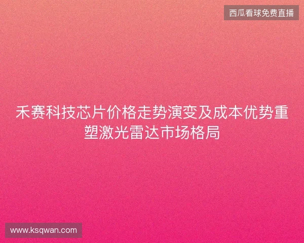 禾赛科技芯片价格走势演变及成本优势重塑激光雷达市场格局 禾赛科技芯片价格走势演变及成本优势重塑激光雷达市场格局